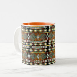 Caneca de café com padrão tribal do sudoeste