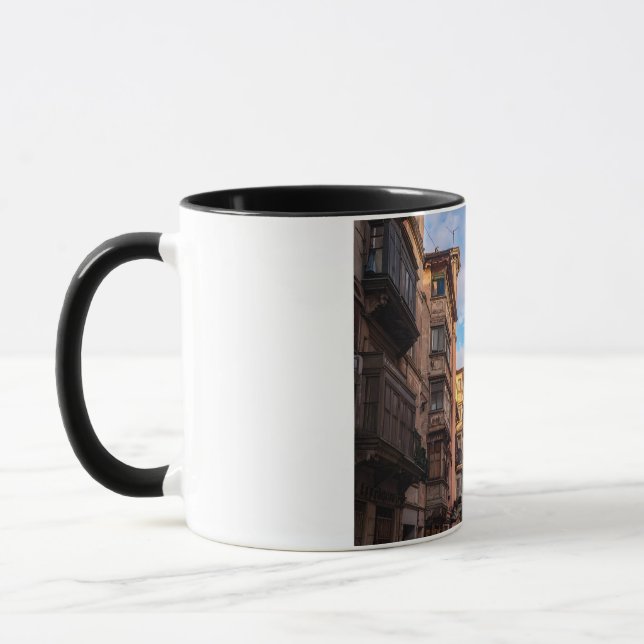 caneca de café com paisagem urbana Two-Tone (Esquerda)