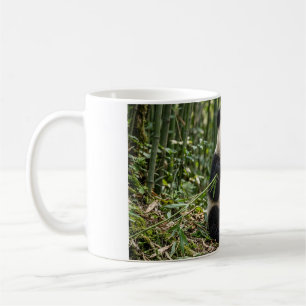 Caneca de Café com Panda Bebê Comendo Bambu