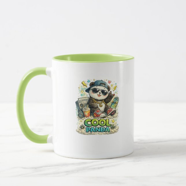 Caneca de Café com Panda Legal de Skate (Esquerda)