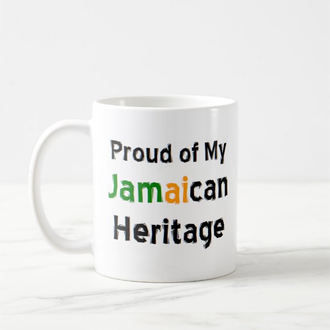 caneca de café com patrimônio jamaicano (Esquerda)