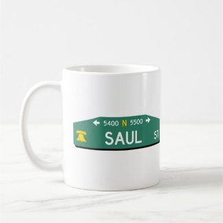 Caneca de Café com Placa de Rua de Philly: Para SE
