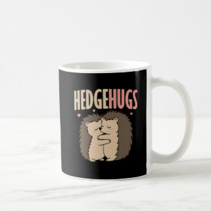 Caneca de Café com Pun sobreouriços Fofinhos Abraç