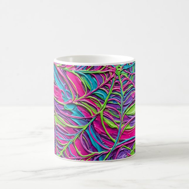 Caneca de Café com Renda de Teia de Aranha Neon Ab (Centro)
