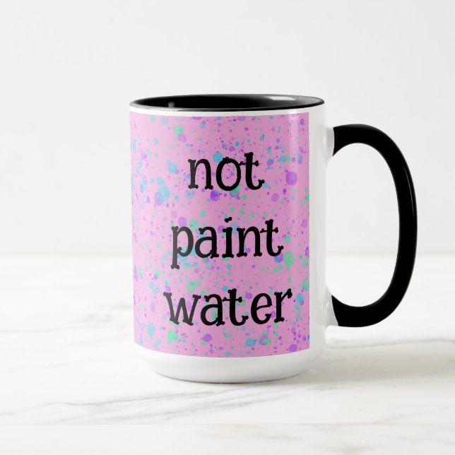 Caneca de café com respingo rosa engraçado não pin (Direita)