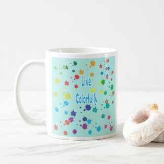Caneca de Café com respingos de tinta Modernos Viv