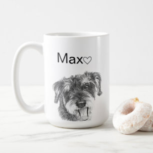 Caneca de Café com Retrato Personalizado de Pet - 