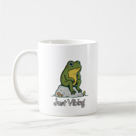 Caneca de Café com Sapo Pensativo Caprichoso