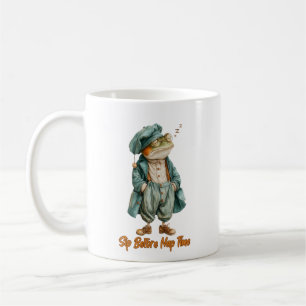 Caneca de Café com Sapo Vintage Sonolento