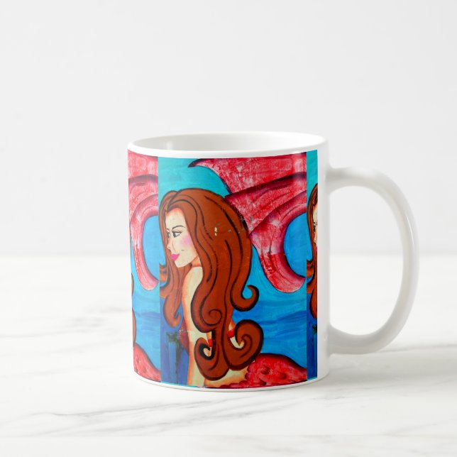 caneca de café com sereia ruiva (Direita)