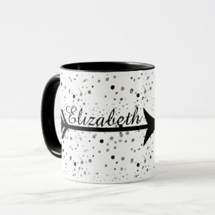 Caneca de café com seta personalizada