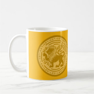 Caneca de Café com Símbolo de Leão do Zodíaco