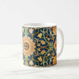 Caneca de Café com Tapeçaria Vintage