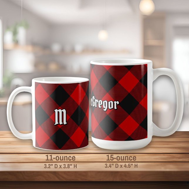 Caneca de Café com Tartã MacGregor Rob Roy (Criador carregado)