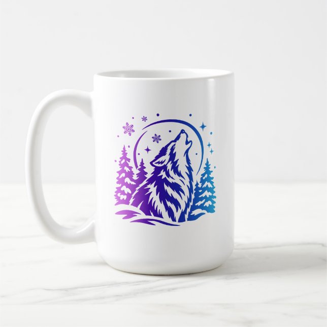 Caneca De Café Com tema de inverno  (Esquerda)