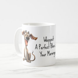 Caneca De Café Com texto personalizado, 🐶whippet louco 🤪