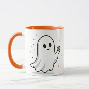 Caneca de café com tipografia engraçada de Hallowe