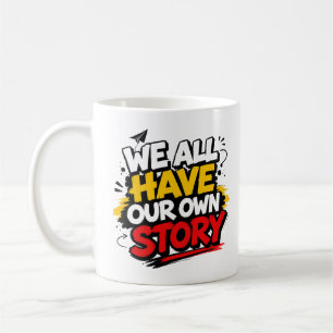 Caneca de Café com Tipografia Motivacional