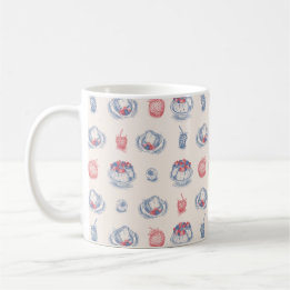 Caneca de café com torre de Comida