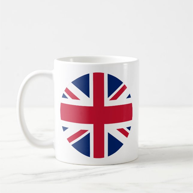 Caneca de café com Union Jack Circular (Esquerda)