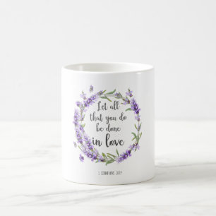 Caneca de Café com Versículo Bíblico