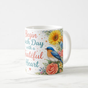 Caneca de café com vibração positiva