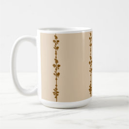 Caneca de Café com Videira Botânica Neutra em Esti