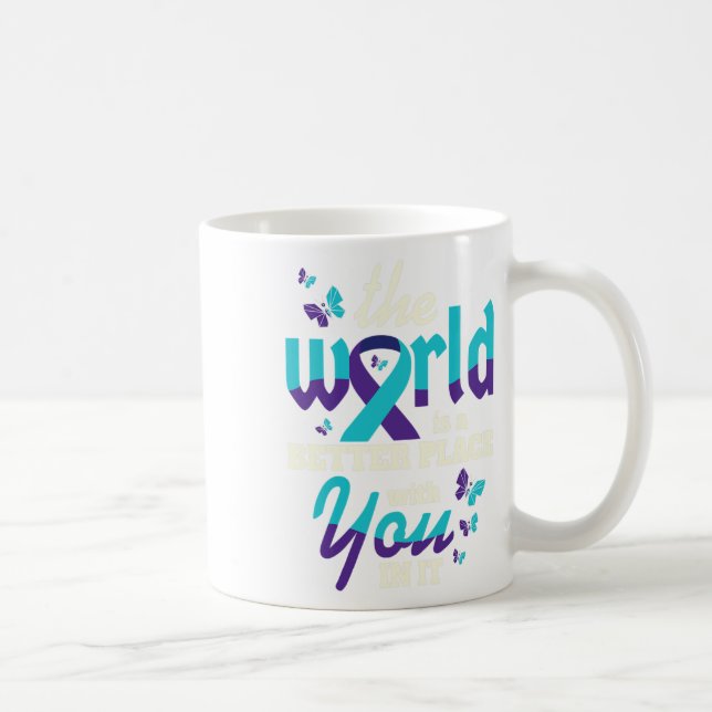 Caneca De Café Com Você Conscientização sobre Suicídio Saúde Ment (Direita)