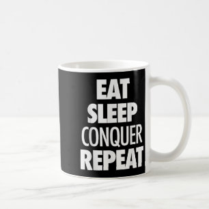 Caneca De Café Coma a Conquistar Repetição - Cotação Motivacional