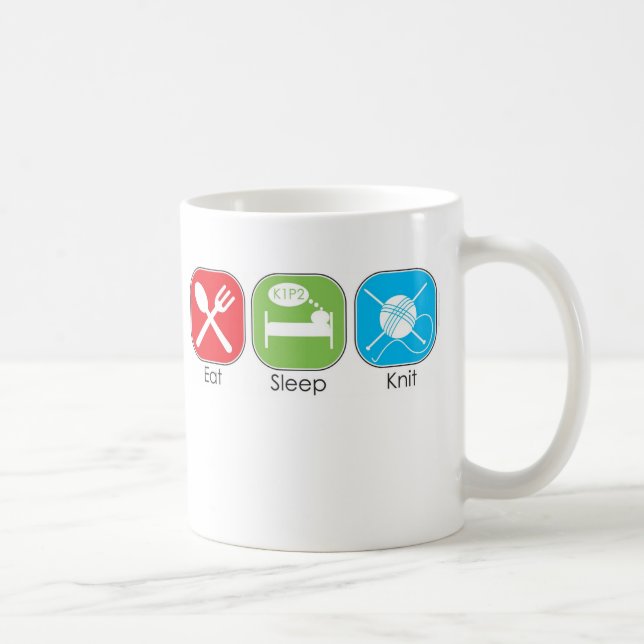 Caneca De Café Coma a malha do sono (Direita)