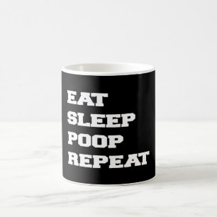 CANECA DE CAFÉ COMA A REPETIÇÃO DO TOMBADILHO DO SONO