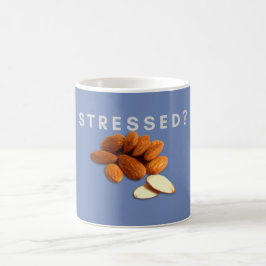 Caneca De Café Coma amêndoas para estresse saudável