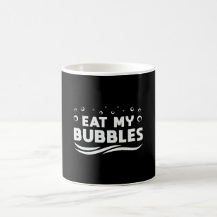 Caneca De Café Coma As Minhas Bolhas Nadando Natação Nadadora Eng