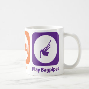 Caneca De Café Coma Bagpipes do jogo do sono