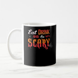 Caneca De Café Coma, Beba E Seja Assustadoramente Divertido Vinta