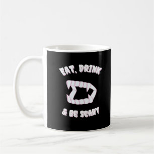 Caneca De Café Coma Beba Seja Assustador Estilo Minimalista de Va