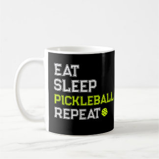 Caneca De Café Coma Bebê Pickleball Repita Engraçado 