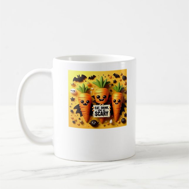 Caneca De Café Coma Bebida E Esteja Assustada Com Clássico (Esquerda)