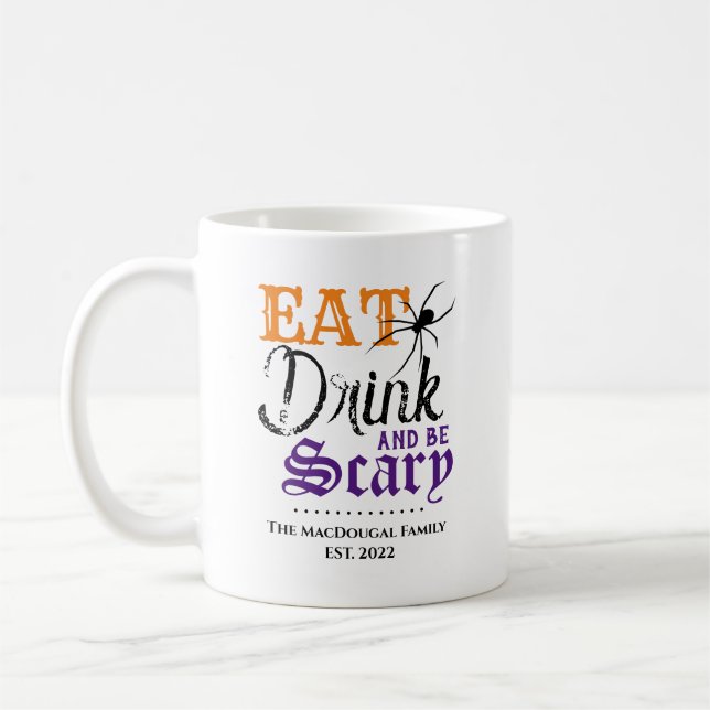 Caneca De Café Coma Bebida e seja assustador com o Drinkware do H (Esquerda)