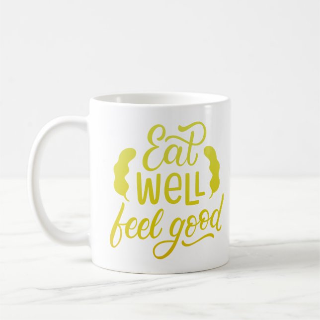 CANECA DE CAFÉ COMA BEM, SENTE-SE BEM (Esquerda)