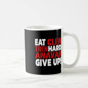 Caneca De Café Coma Clen - Tren Duro - Nunca Desista do Bodybuild