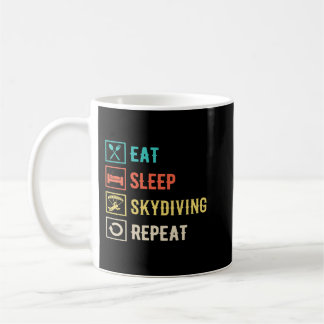 Caneca De Café Coma Discagem no Sono Repetir Parapente Skydiver S