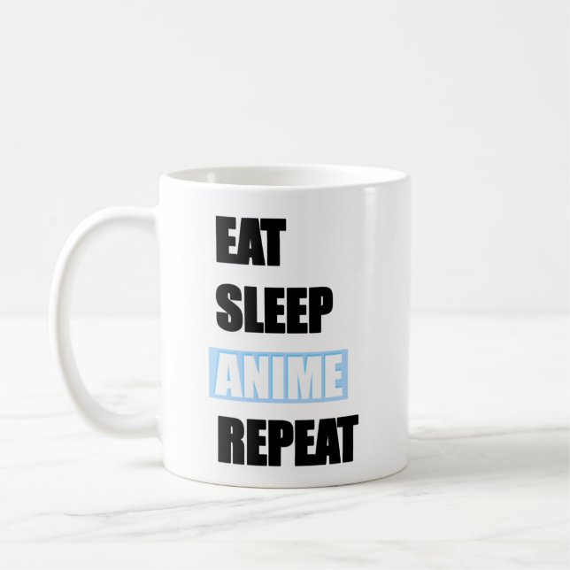 Caneca De Café Coma, Dorme, Anime, Repita! (Esquerda)