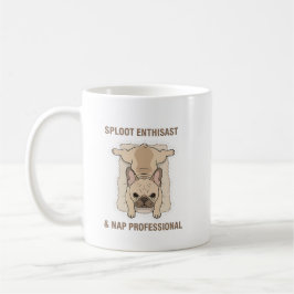 Caneca De Café Coma Dormir Espalmar Desenho Engraçado de Bulldog