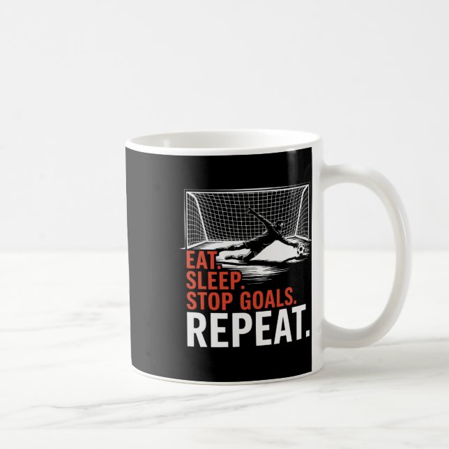 Caneca De Café Coma Dormir Parar Meta Repetir, Treinar Equipe E G (Direita)