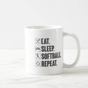 Caneca De Café Coma Dormir Softll Repetir - Softll Presente Para