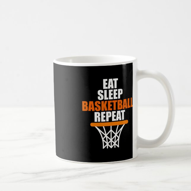 Caneca De Café Coma. Durma. Basquete. Repetir para o basquete fa (Direita)