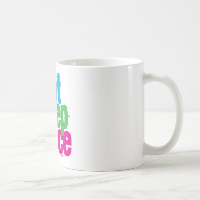 Caneca De Café Coma, durma, dance (Direita)