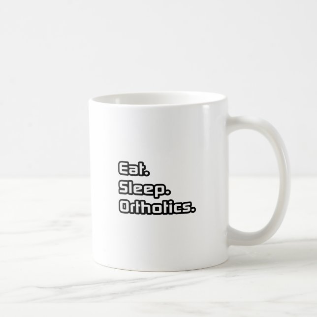 Caneca De Café Coma. Durma. Ótica. (Direita)