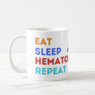 Caneca De Café COMA HEMATOLOGIA REPITA - #lablife